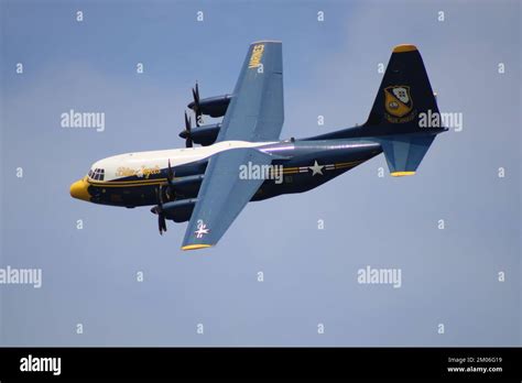 Us Navy Blue Angels C 130 Hercules Fat Albert Stock Photo Alamy