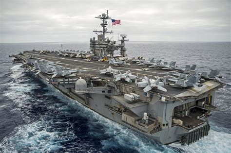 Us Navy The Nimitz Class Aircraft Carrier Uss George Washington Cvn 73 As The Nuclear Powered