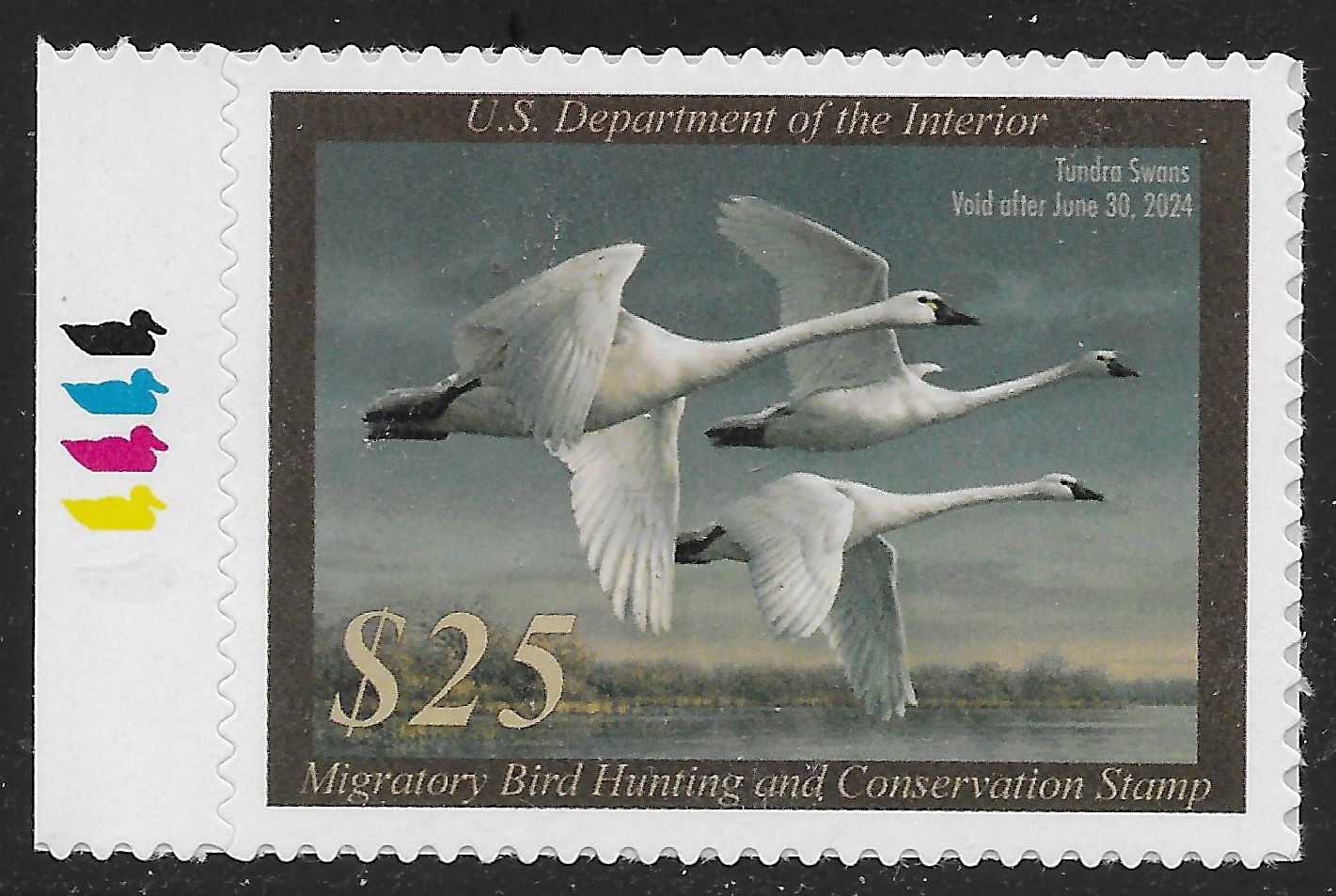 Us Rw90 25 Duck Stamp Tundra Swans Mnh United States Duck Stamps Federal Stamp Hipstamp