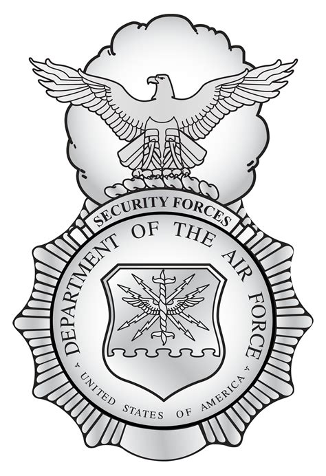 Usaf Security Forces Badge Security Police Department Of The Air Force Free Transparent Png