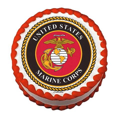 Usmc Birthday Ball Cake Edible Image The Marine Shop Edible Images Edible Image Cake Usmc