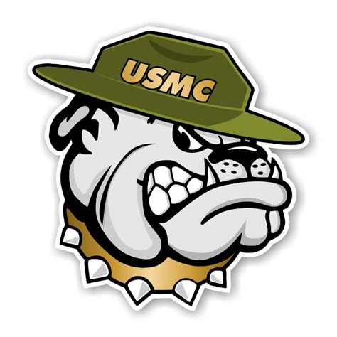 Usmc Bulldog Marines Precision Cut Decal Sticker