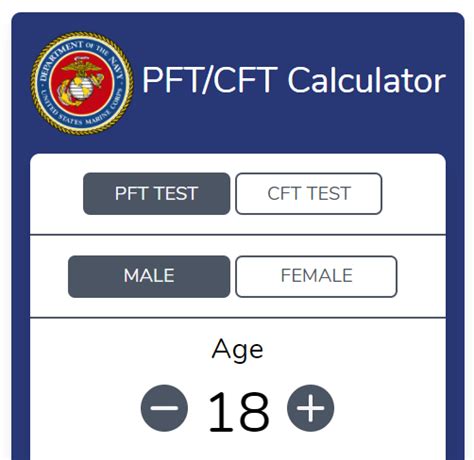 Usmc Pft Cft Calculator What S Your Test Score Hood Mwr