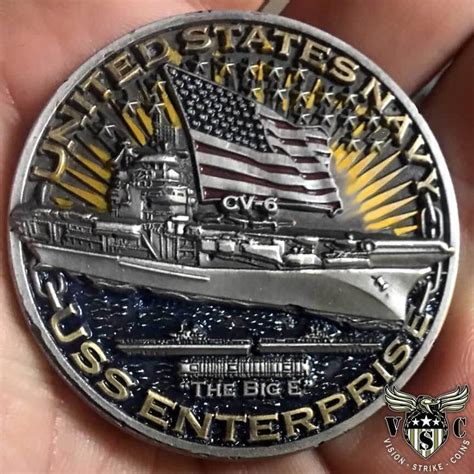 Uss Enterprise Warships Of World War 2 75Th Anniversary Coin