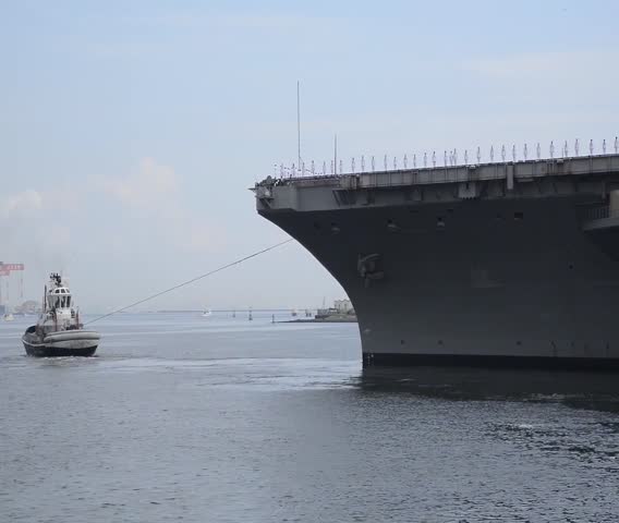 Uss George Washington Cvn 73 Departs Editorial Video 13259432A