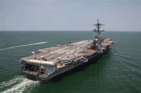 Uss George Washington Departs From Newport News For Sea Trials Wavy Com