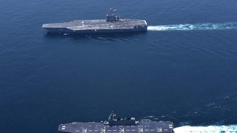 Uss George Washington Ends Japan Posting Us News Sky News