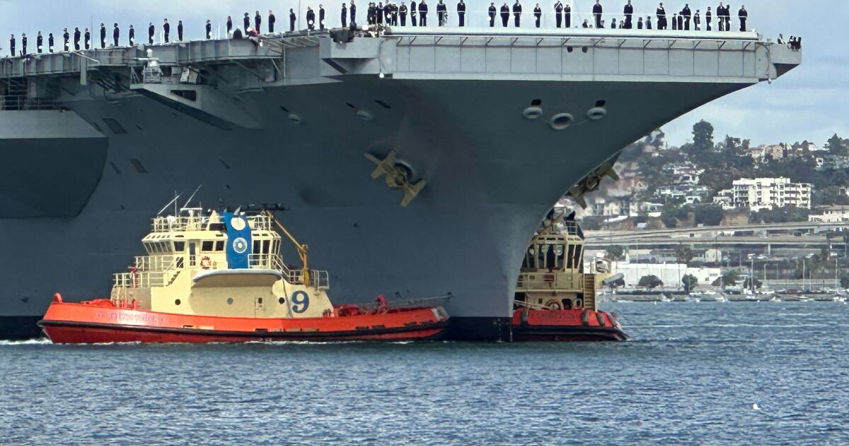 Uss Theodore Roosevelt Returns To Its Home Port Of San Diego Kpbs Public Media