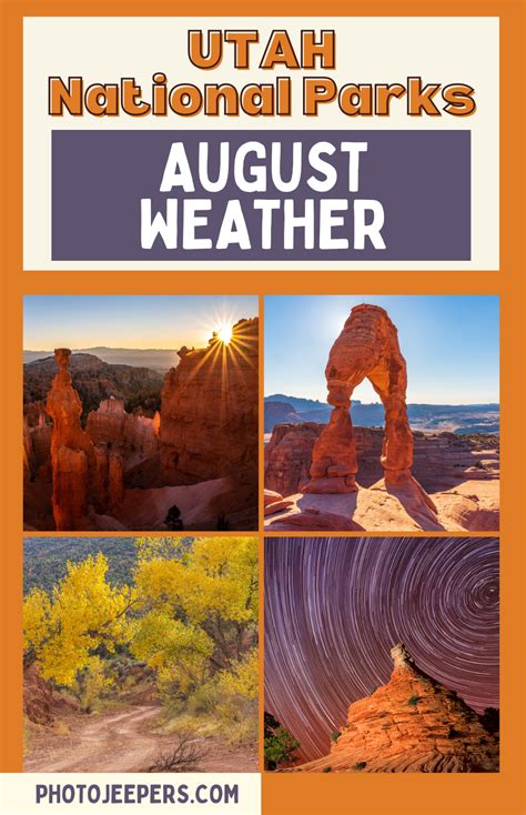 Utah National Parks Weather In August Photojeepers