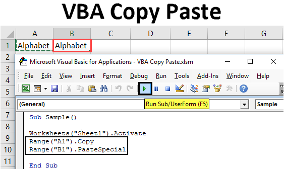 Vba Copy And Paste Sample My Blog