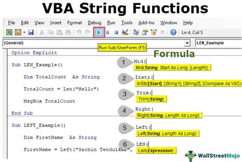 Vba Functions List