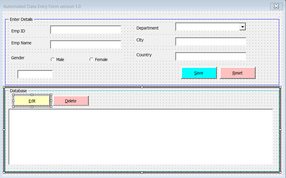 Vba Save Data From Userform