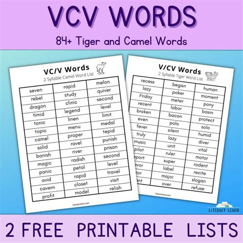 Vcv Worksheets Free