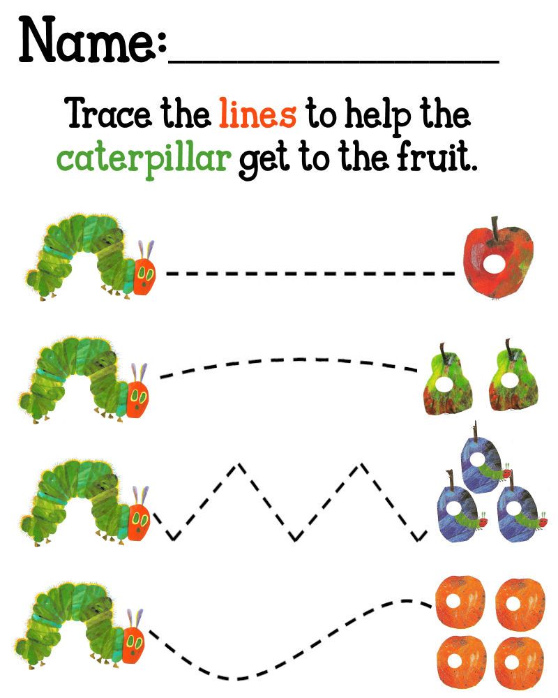 Very Hungry Caterpillar Activity Sheets