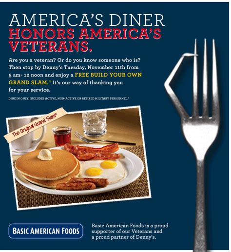 Veterans Day Denny S Free Meals 2024 Free Meals Bobbi Chrissy