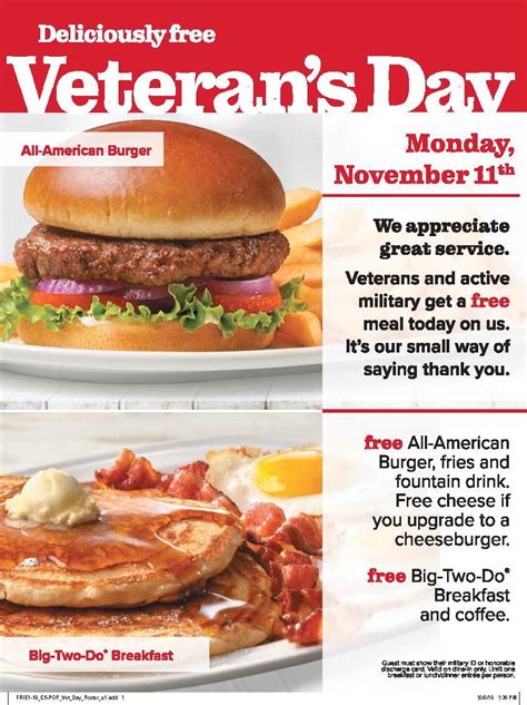 Veterans Day Free Meals 2023 Restaurants Free Veterans Day Food