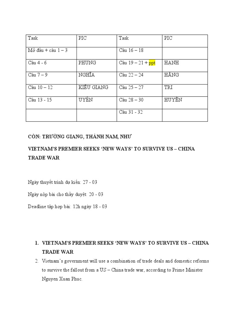 Vietnams Premier Nguyen Xuan Phuc Seeks New Ways To Survive U S China Trade War Photos And