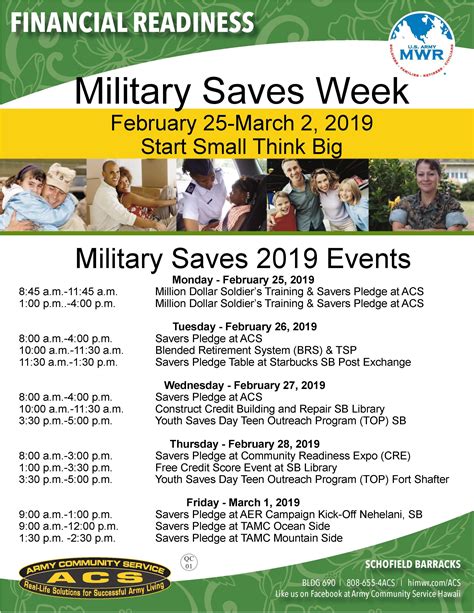 View Event Military Saves Week Camp Parks Us Army Mwr