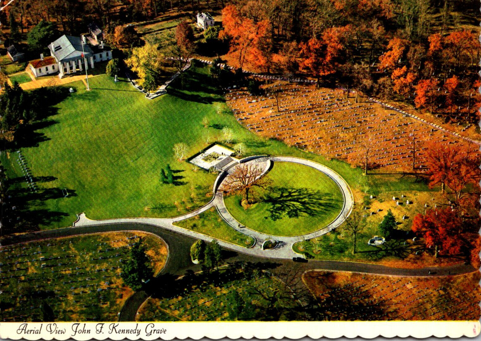 Virginia Arlington National Cemetery Aerial View John F Kennedy Grave United States Virginia