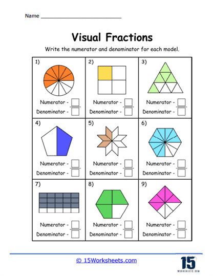 Visual Fractions Worksheets 15 Worksheets Com Worksheets Library