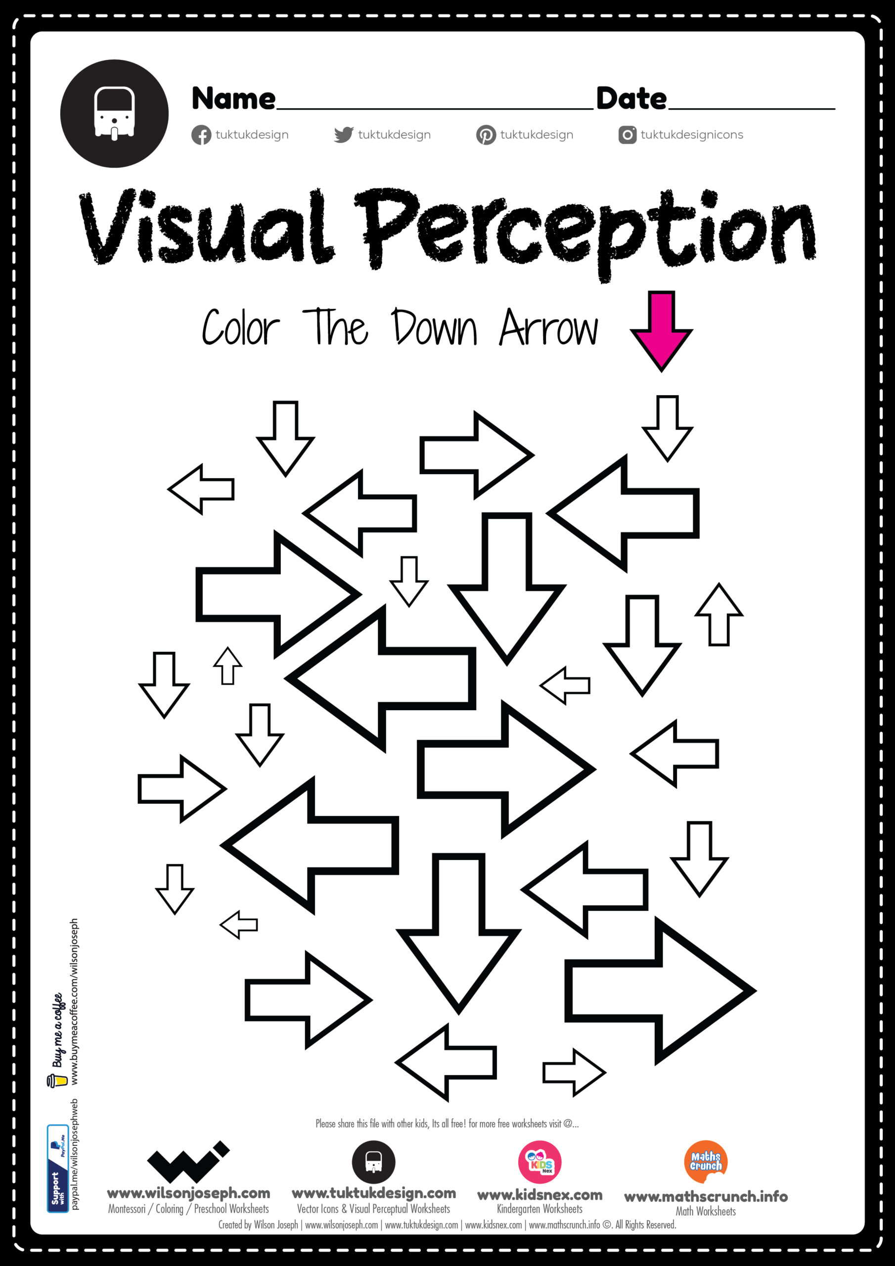 Visual Perception Worksheets Free Printable Pdf For Kids