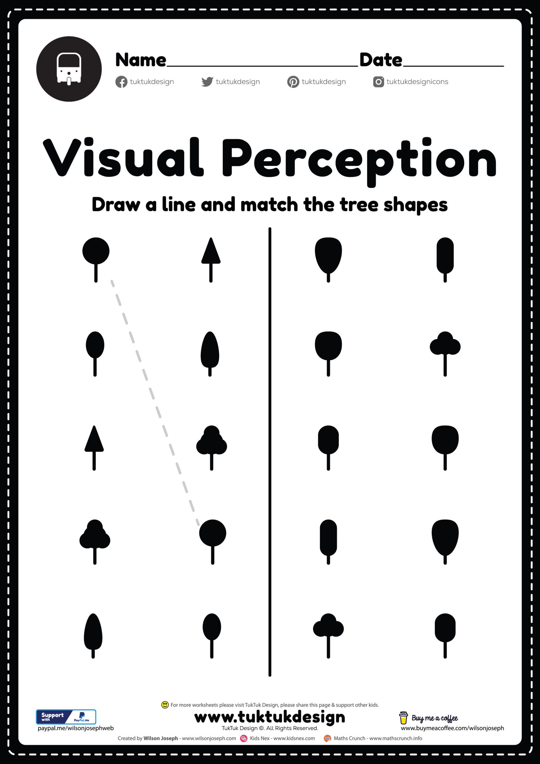 Visual Perceptual Skills Activity Free Printable Pdf Visual