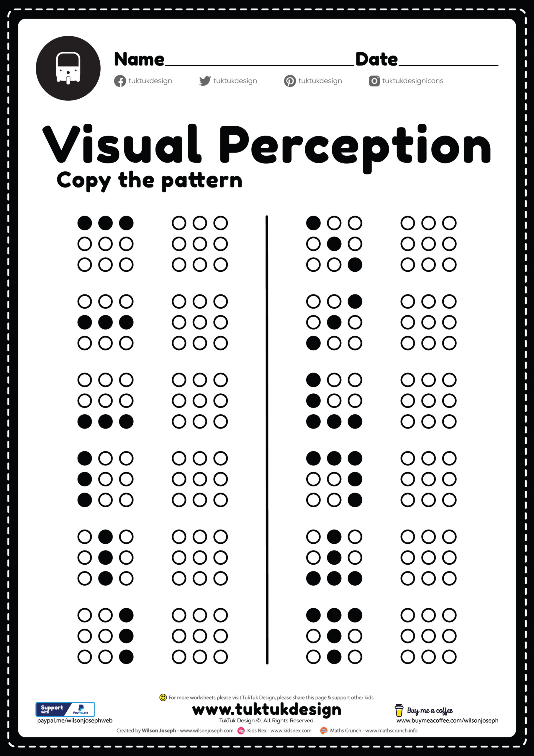 Boost Visual Skills with Fun Perceptual Worksheets