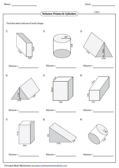 Volume of Prisms and Cylinders Made Easy