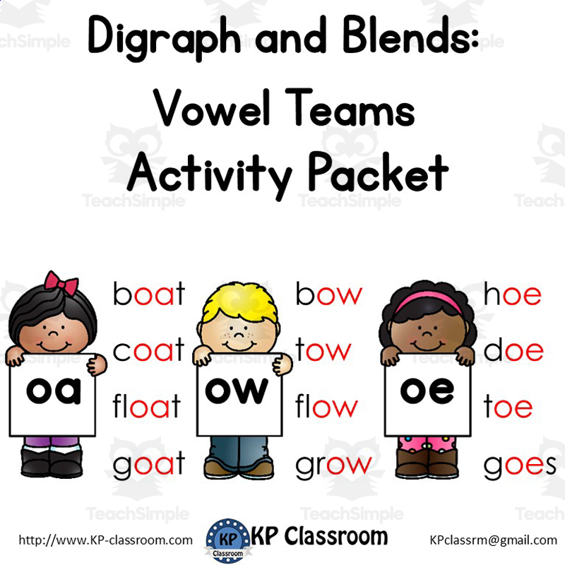 Vowel Teams Oa Ow Phonics Worksheets And Activities No Prep Long O