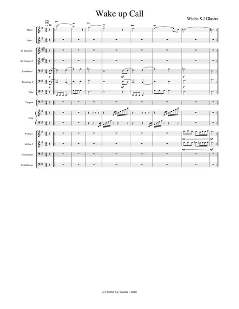 Wake Up Call Sheet Music For Trumpet In B Flat Trombone Flute Strings Group Amp More