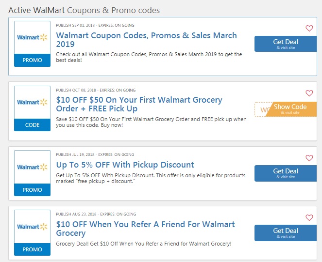 Walmart Promo Codes 50% Off Entire Order