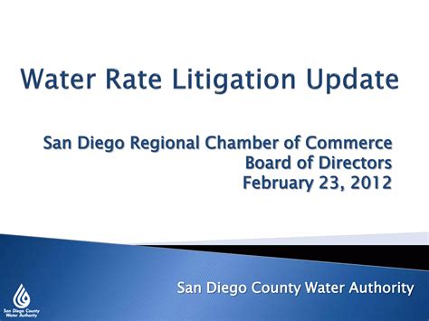 Water Rate Litigation Update Ppt