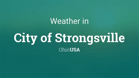 Strongsville Ohio Weather Forecast