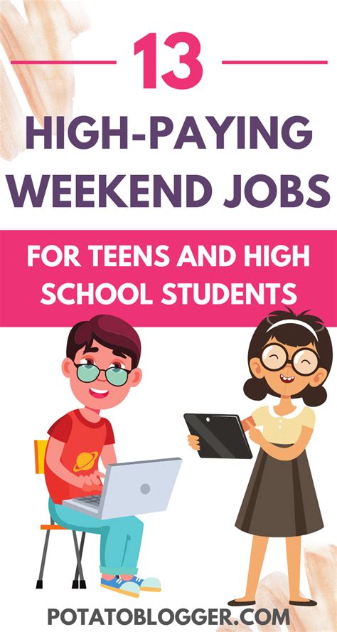 Weekend Jobs For Teens And High School Students Jobs For Teens Weekend Jobs Best Part Time Jobs