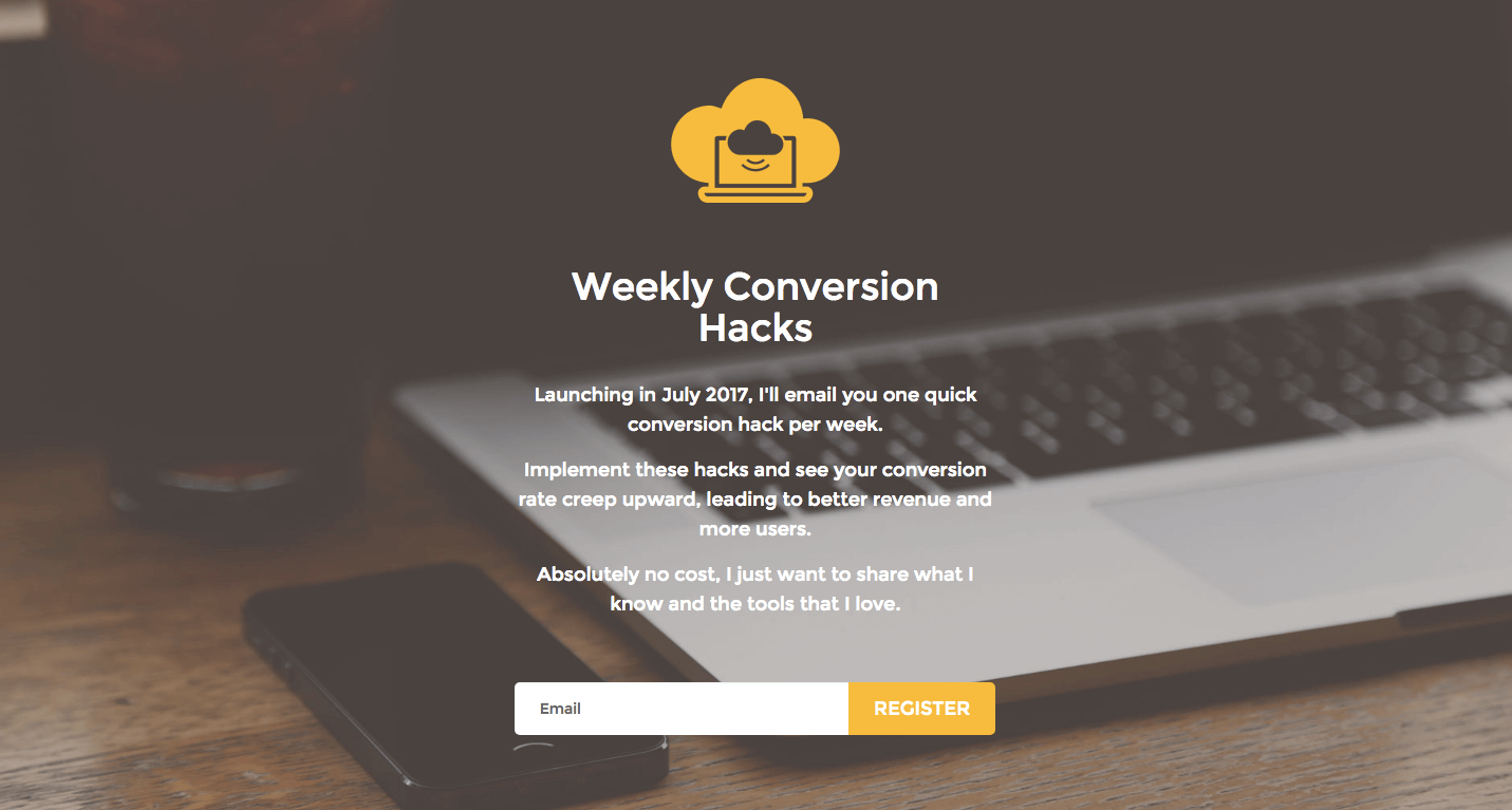 Weekly Conversion Hacks Startup Resources