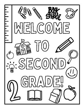 Welcome To Second Grade Coloring Page Coloring Pages