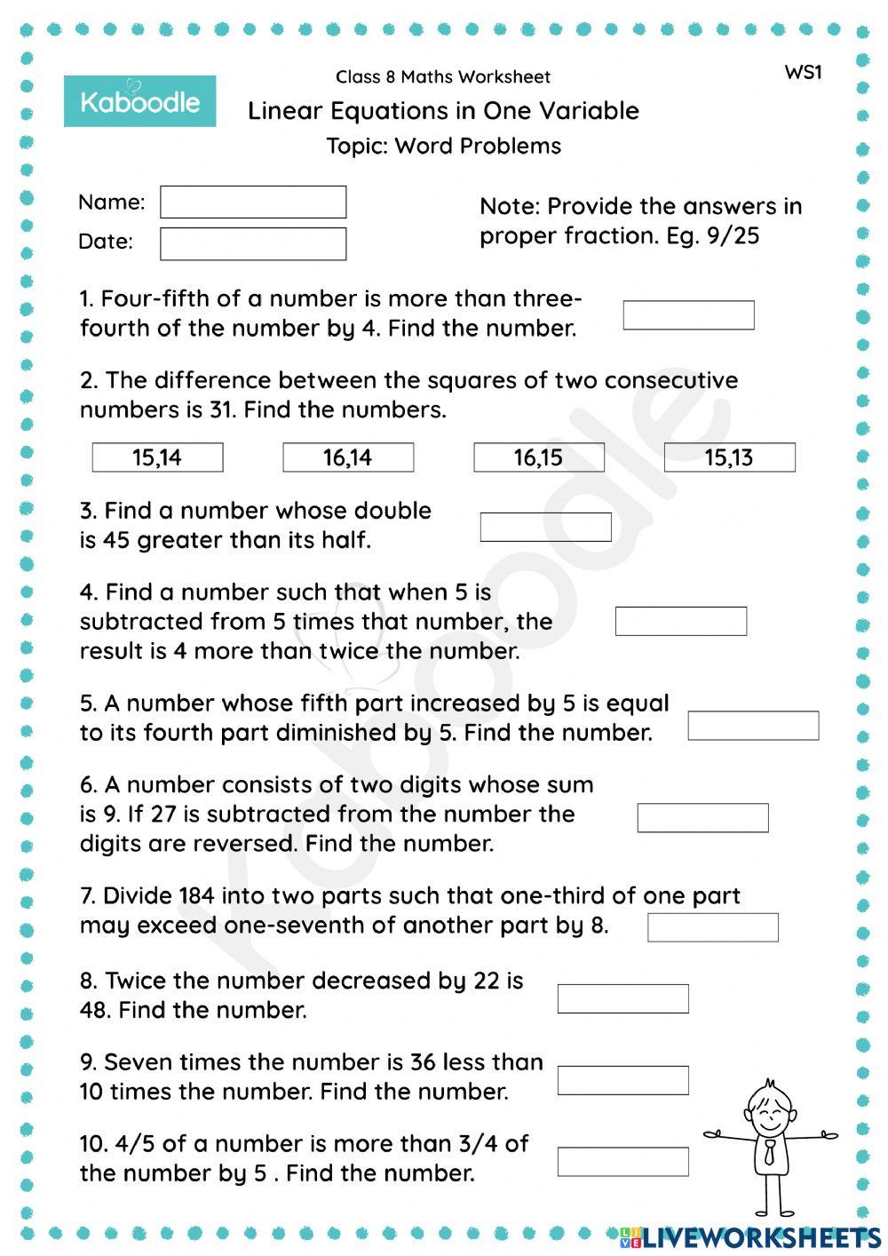 Well Crafted Linear Inequalities Word Problems Twinkl Usa