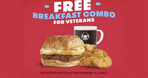 Wendy S 2024 Veterans Day Free Meal Offer