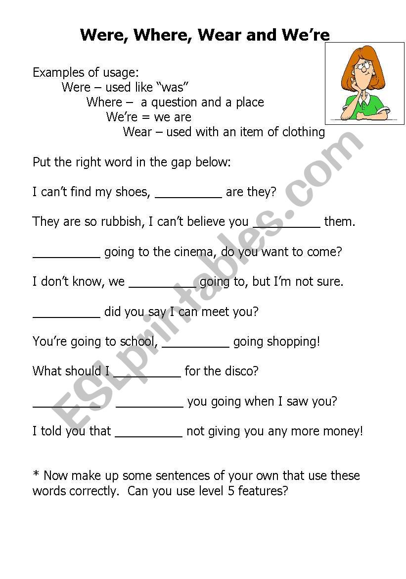 Were Where We Re Esl Worksheet By Joanne8969