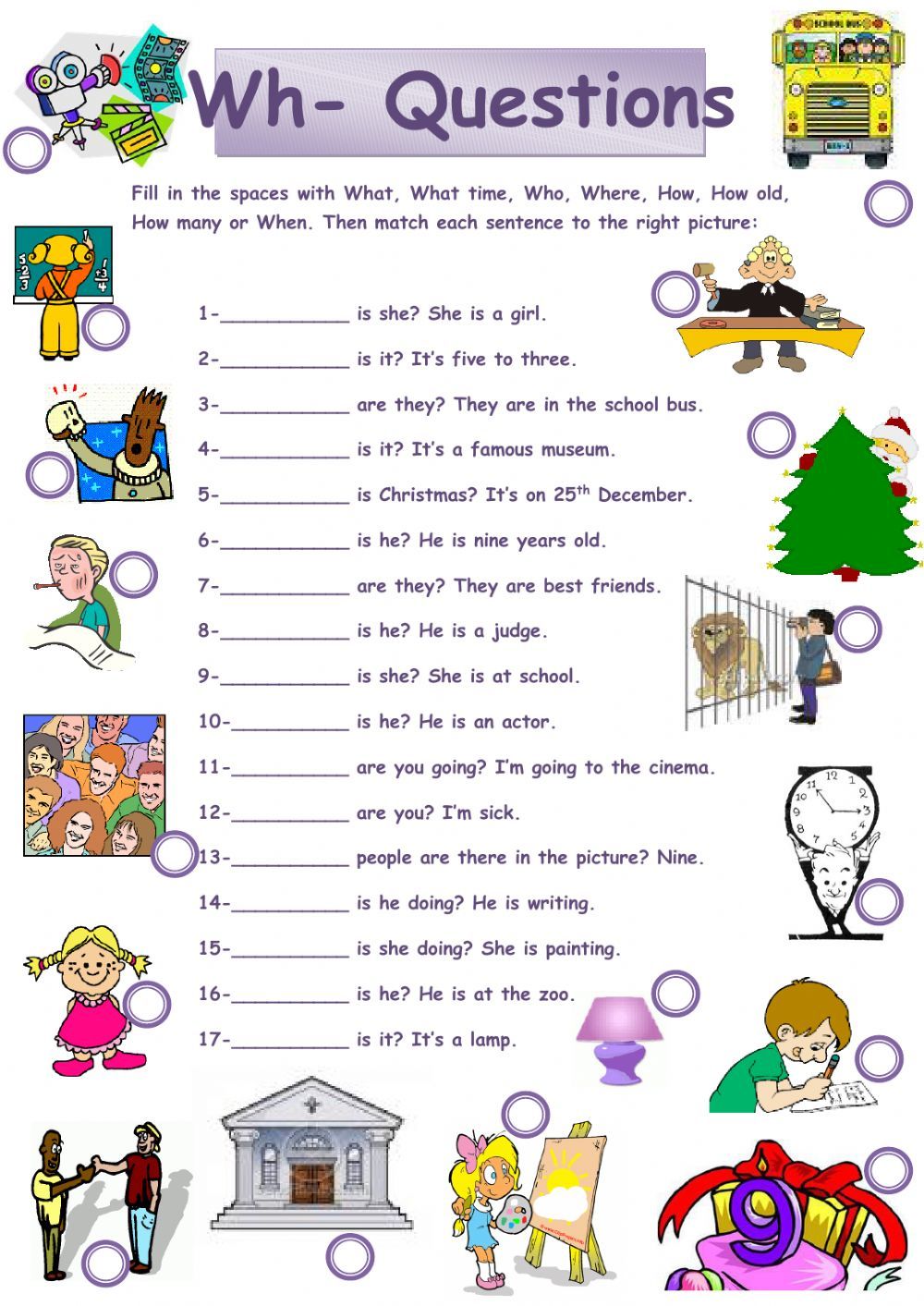 Unlock Your Child's Learning with Wh Questions Worksheets