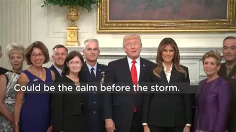 What Did President Trump Mean By Calm Before The Storm The New York Times