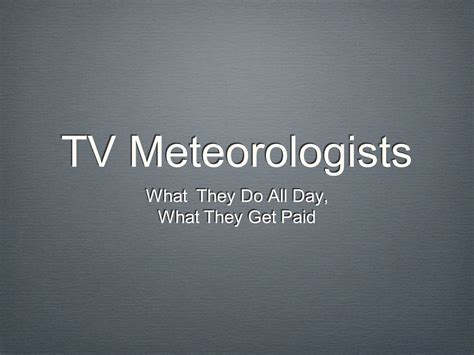 6 Figures for Forecasting: Meteorologist Salary Revealed