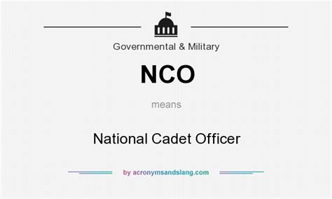 5 Meanings of NCO