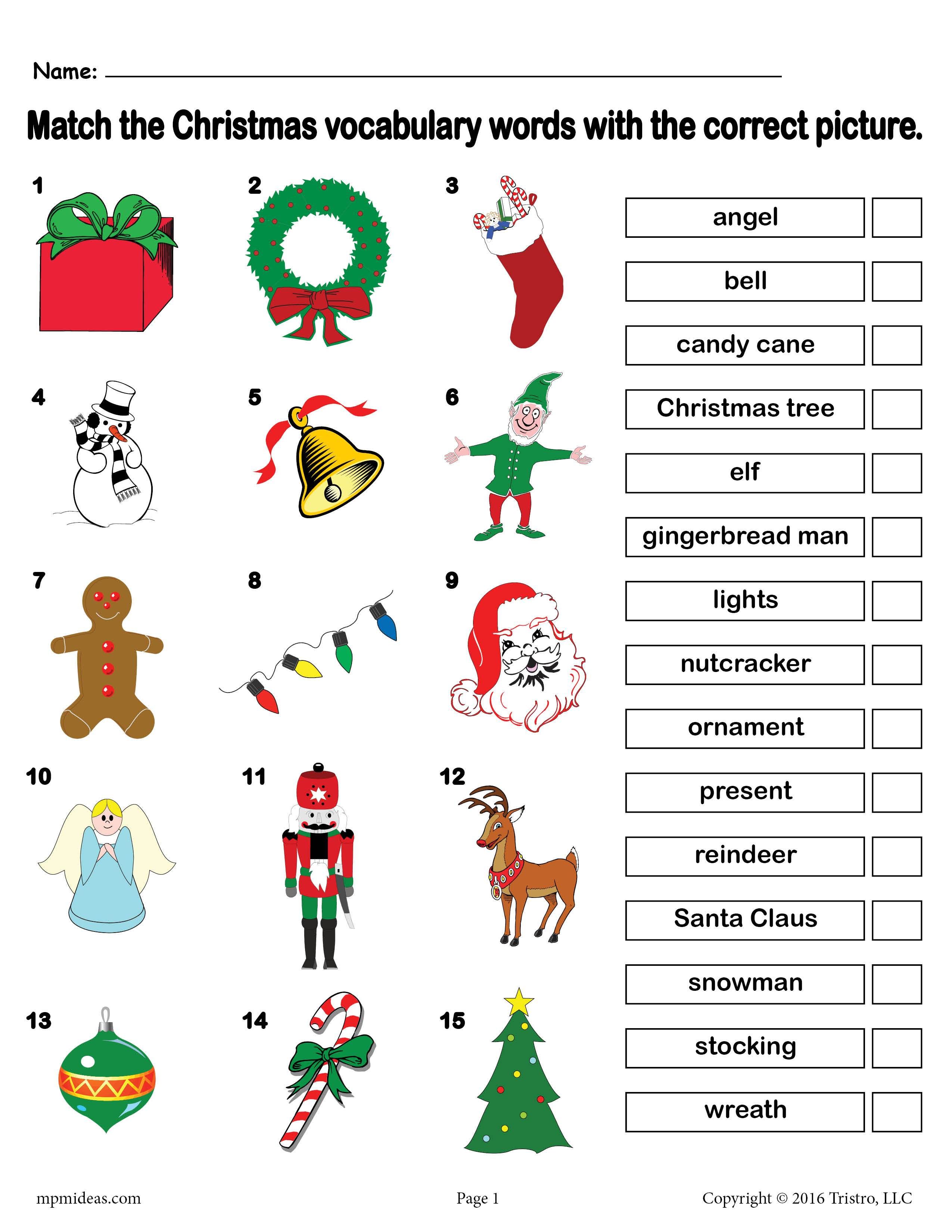 What Is Santa Doing English Lessons For Kids Christmas Worksheets