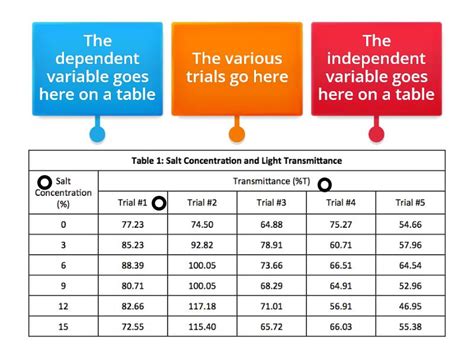 Where Do Iv And Dv Go On A Table Labelled Diagram