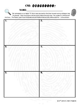 Solve the Mystery: Whodunnit Math Worksheet Fun