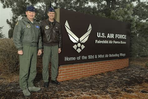 Wing Commanders Dedicate New Main Gate Sign Fairchild Air Force Base Article Display