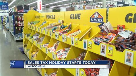 Wisconsin Sales Tax Holiday Begins Today