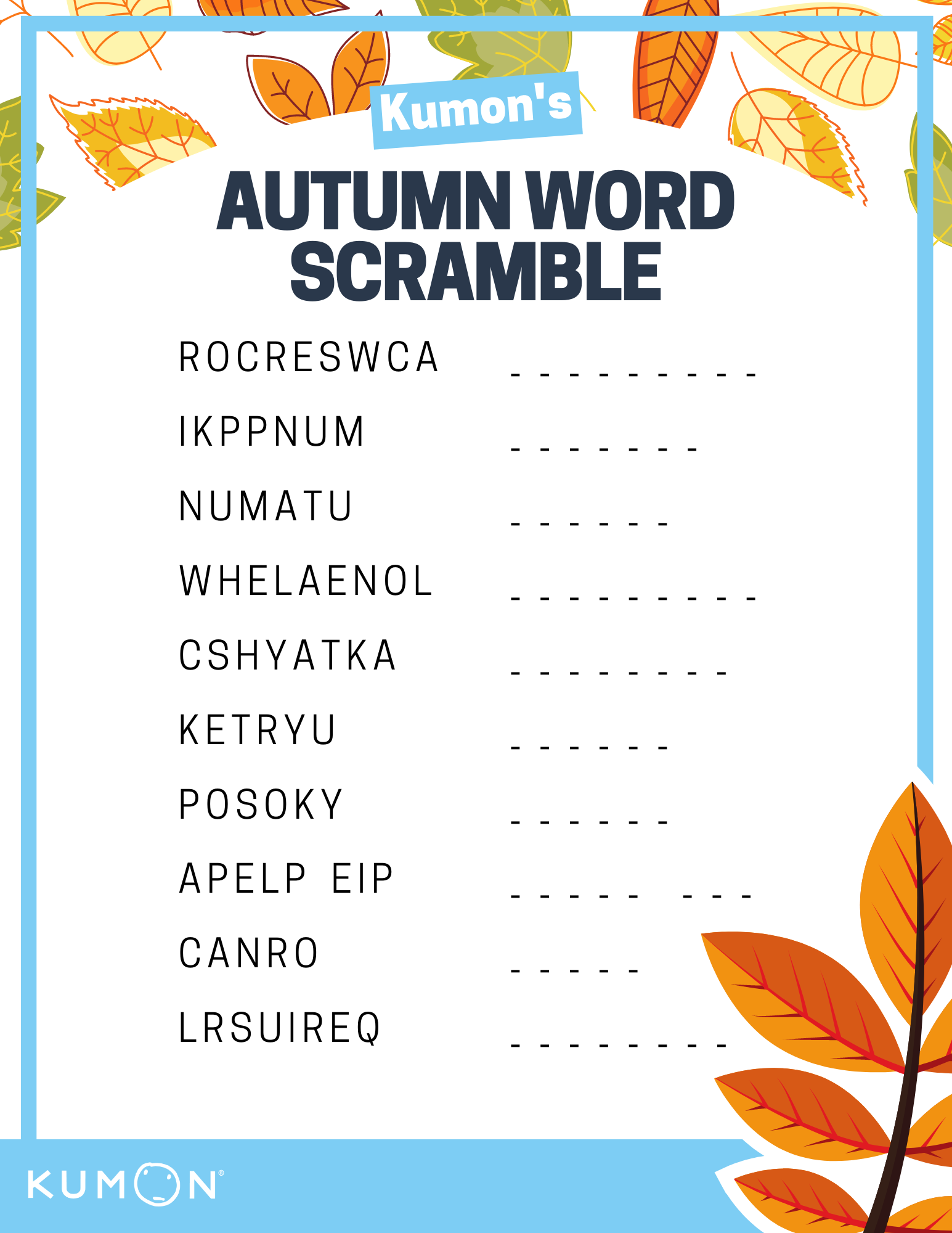 Word Scramble Worksheets With Answers