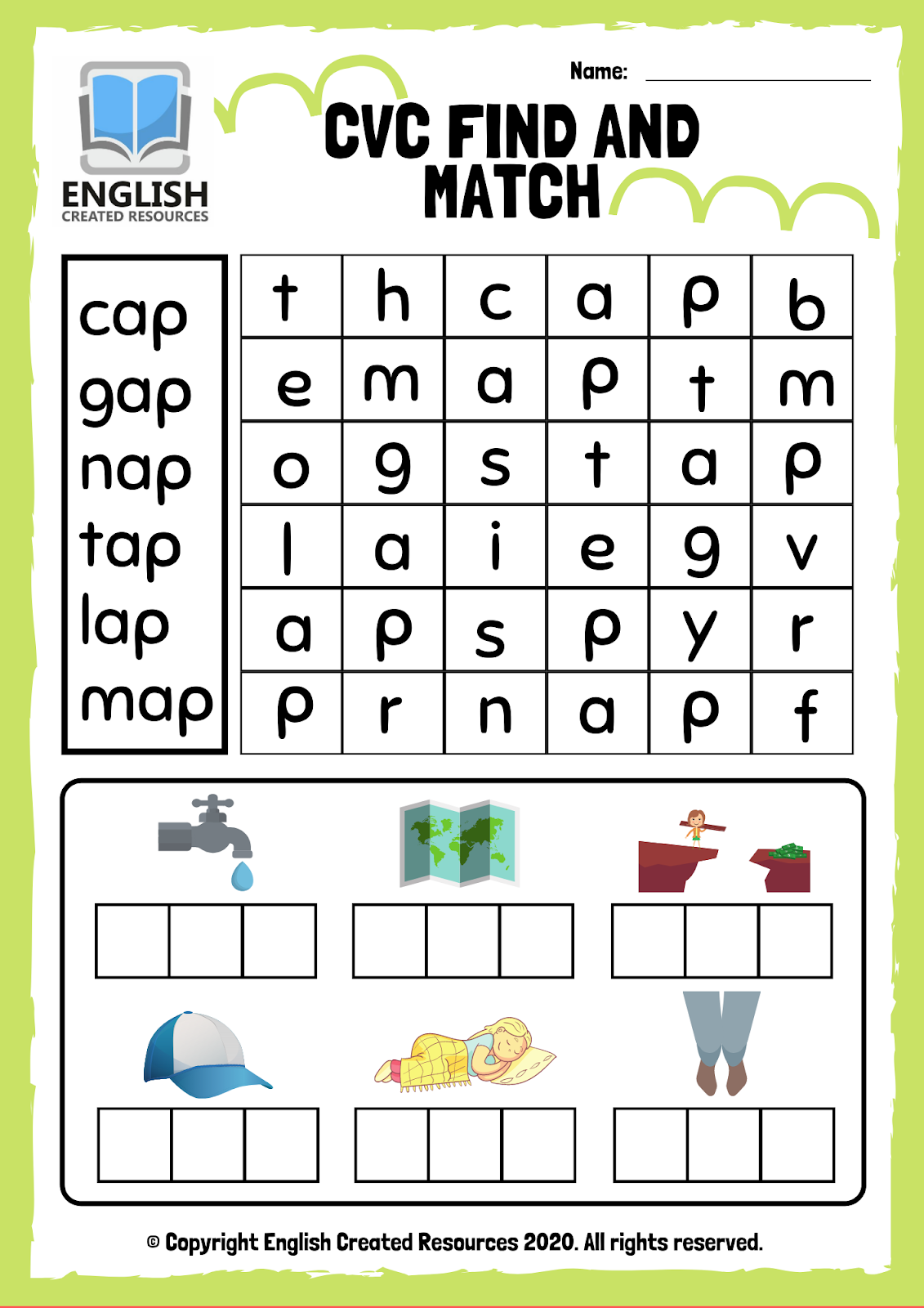 Word Search Cvc Worksheets Free Printable